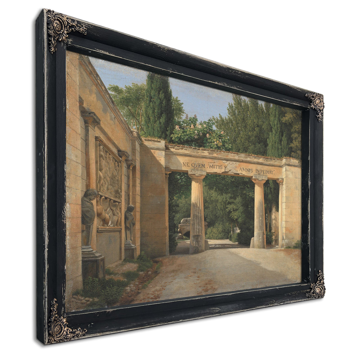 View Of The Garden Of The Villa Borghese In Rome by Christoffer Wilhelm Eckersberg