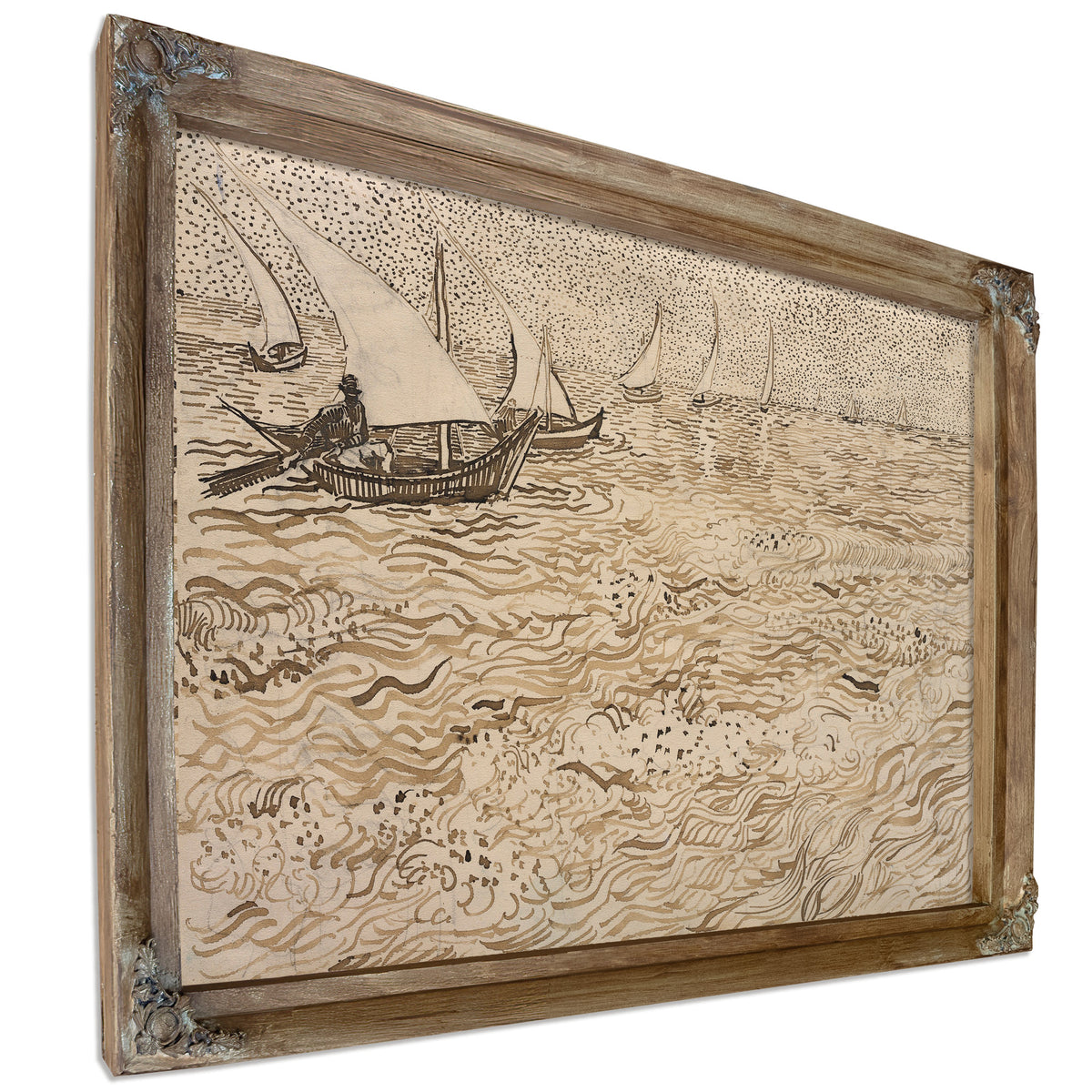 Boats Saintes Maries 1888 By Vincent van Gogh