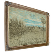 Cottages a Woman Working the Middle By Vincent van Gogh