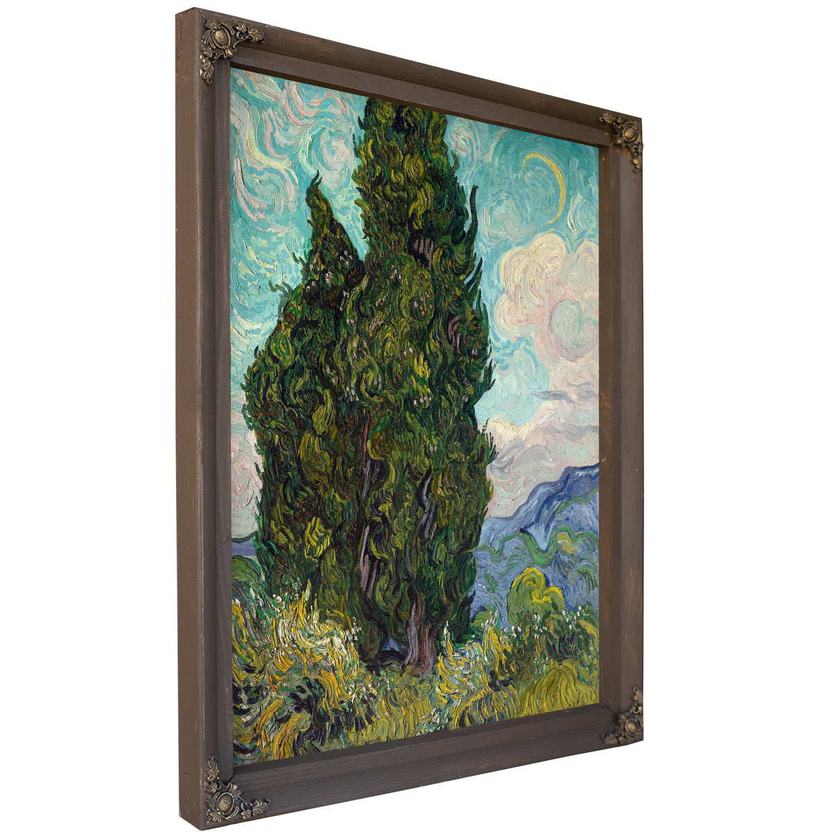 Cypresses 1889 By Vincent van Gogh