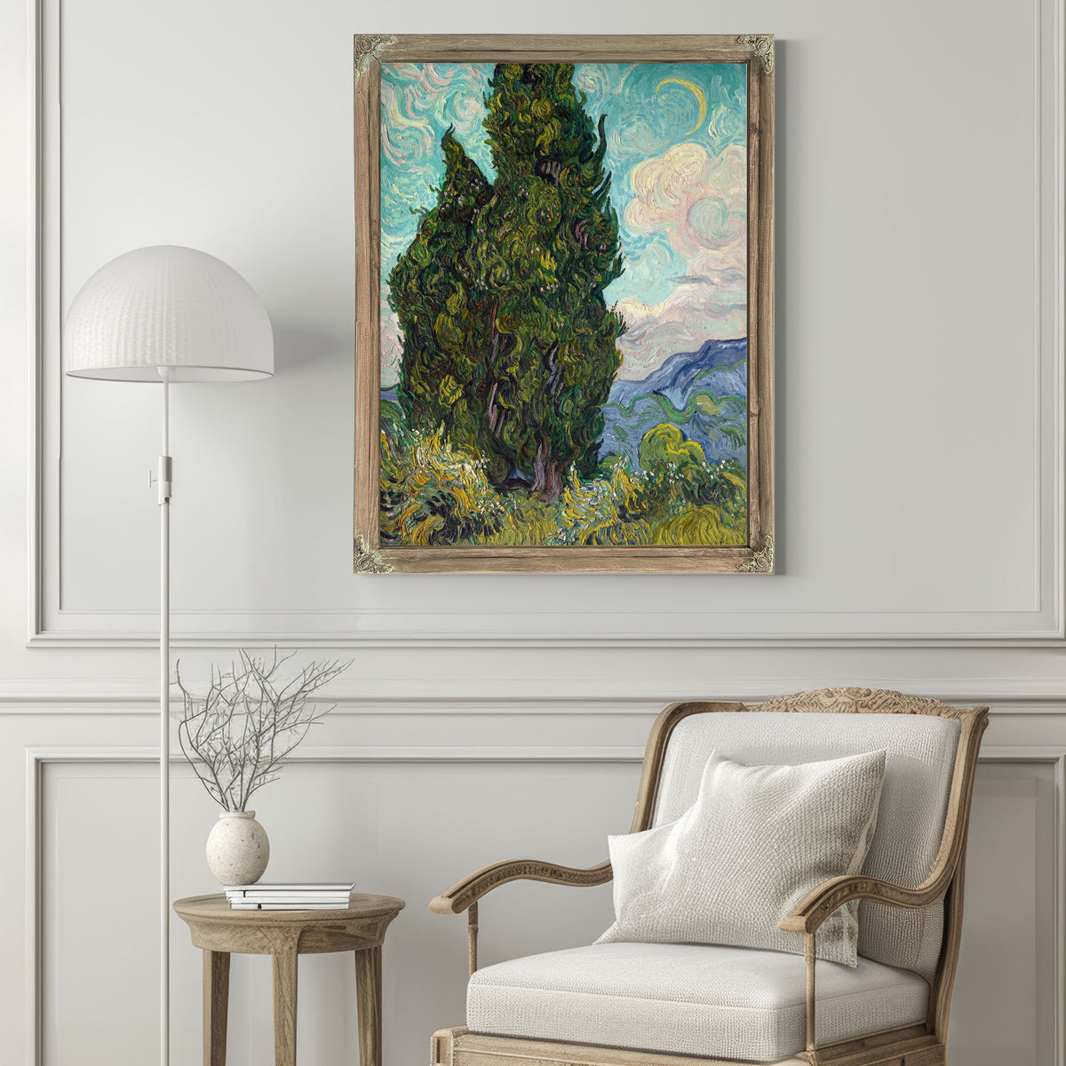Cypresses 1889 By Vincent van Gogh
