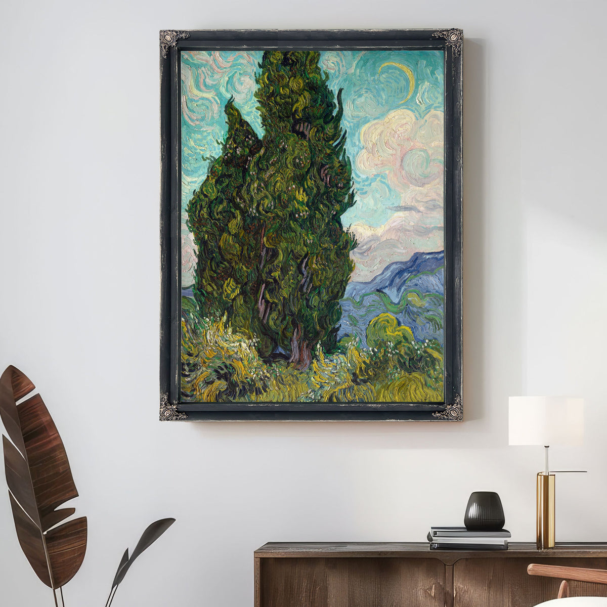 Cypresses 1889 By Vincent van Gogh