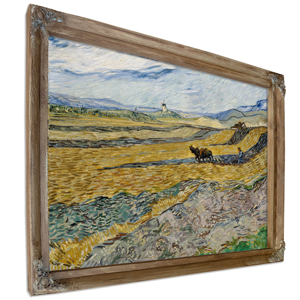 Enclosed Field Ploughman 1889 By Vincent van Gogh