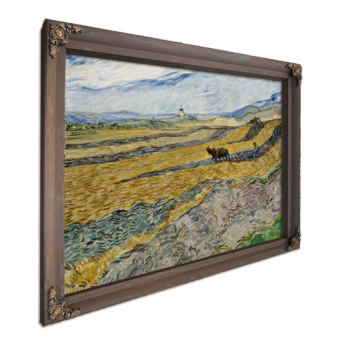 Enclosed Field Ploughman 1889 By Vincent van Gogh