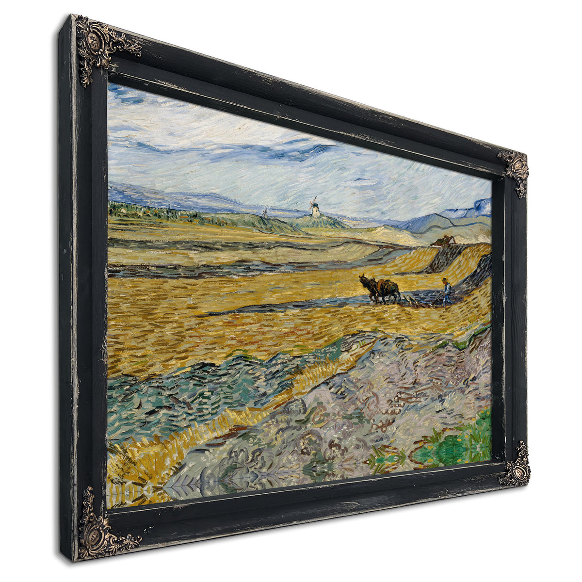 Enclosed Field Ploughman 1889 By Vincent van Gogh