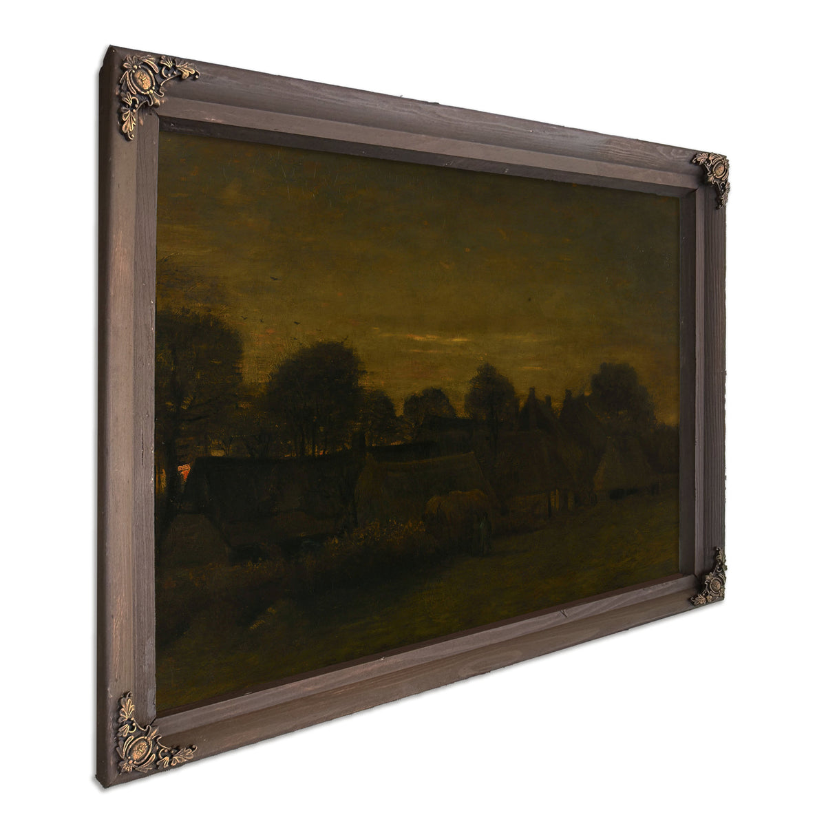 Farming Village Twilight 1884 By Vincent van Gogh
