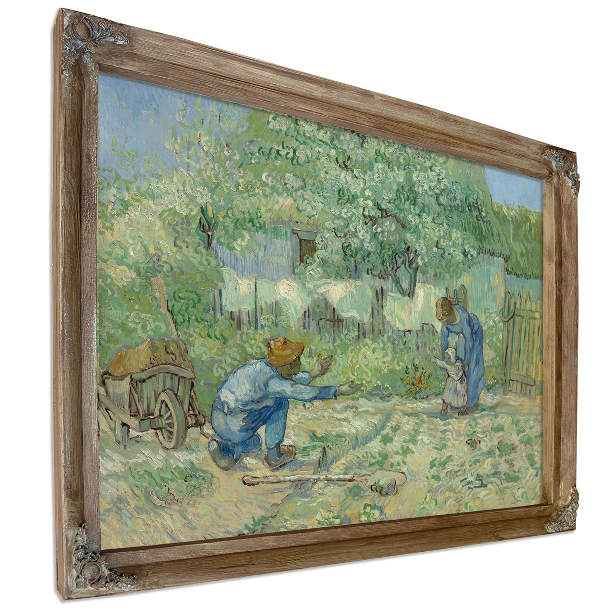 First Steps After Millet 1890 By Vincent van Gogh