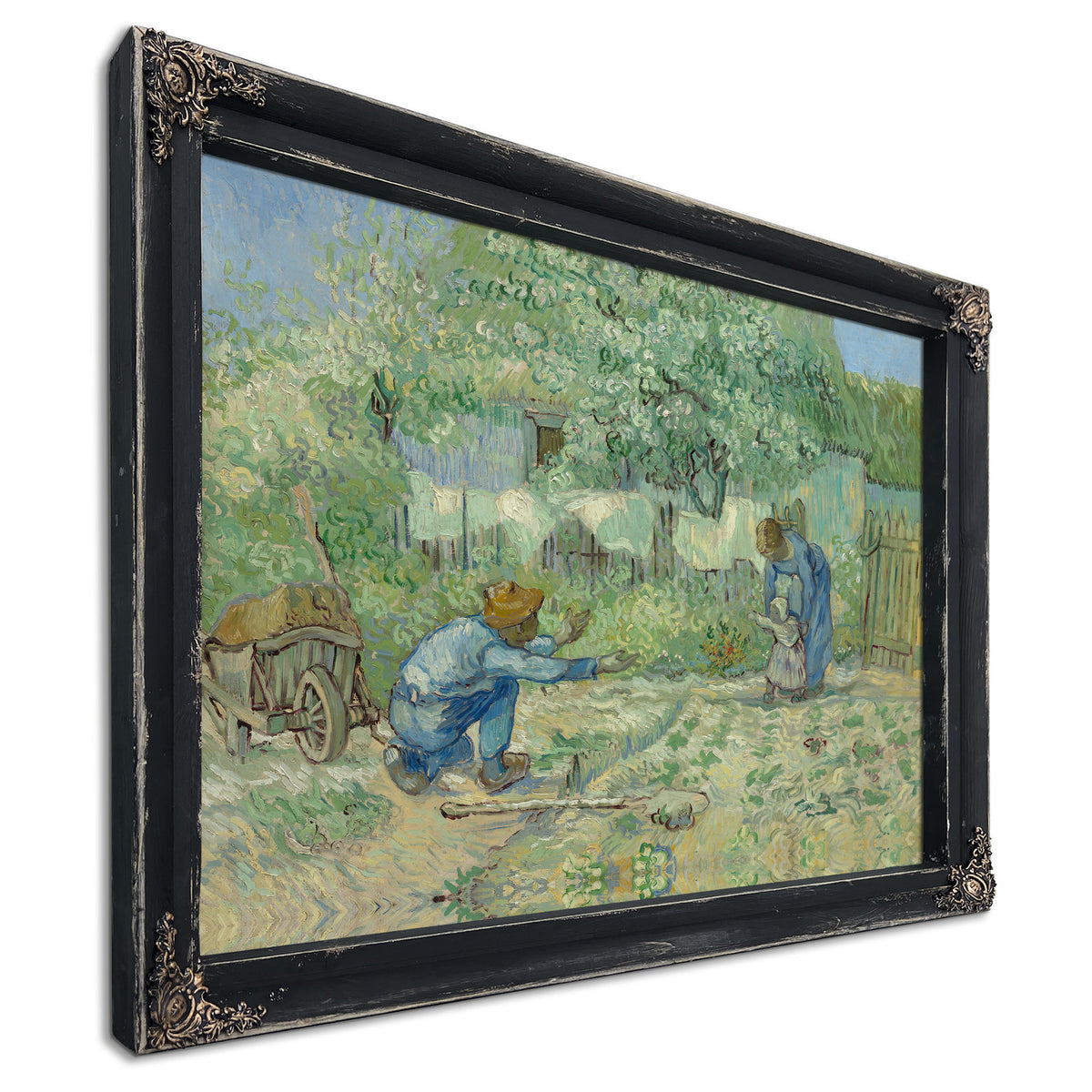 First Steps After Millet 1890 By Vincent van Gogh