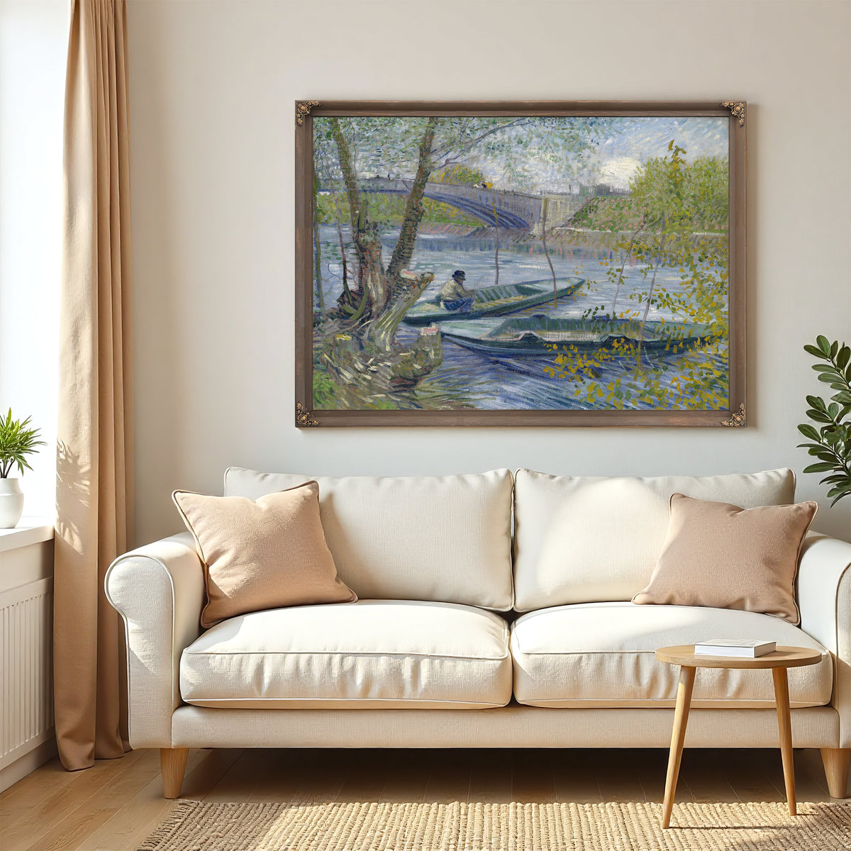 Fishing Spring Pont de Clichy Asnieres By Vincent van Gogh
