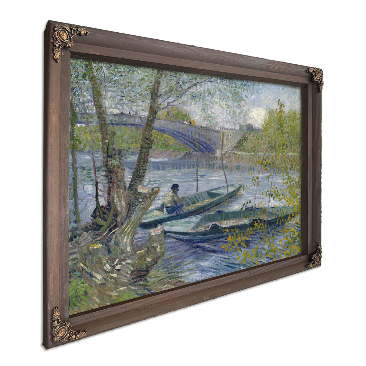 Fishing Spring Pont de Clichy Asnieres By Vincent van Gogh