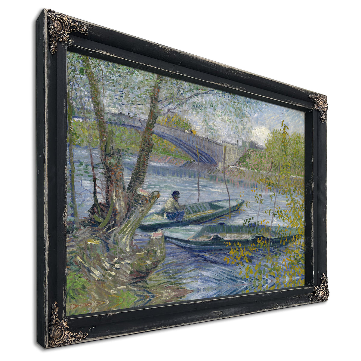 Fishing Spring Pont de Clichy Asnieres By Vincent van Gogh
