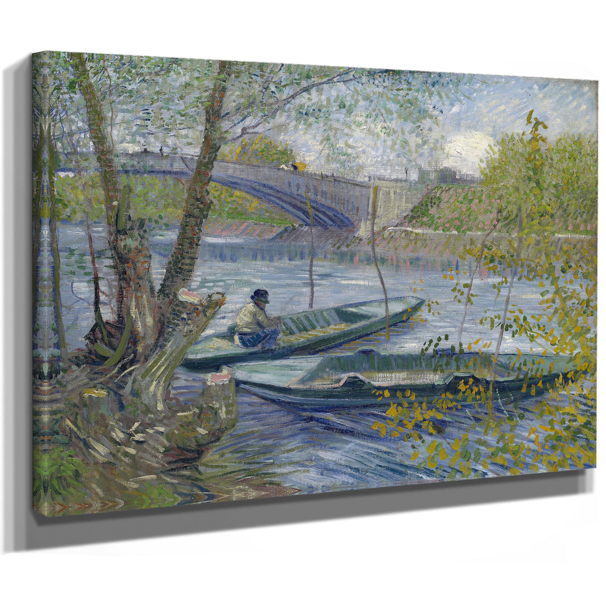 Fishing Spring Pont de Clichy Asnieres By Vincent van Gogh