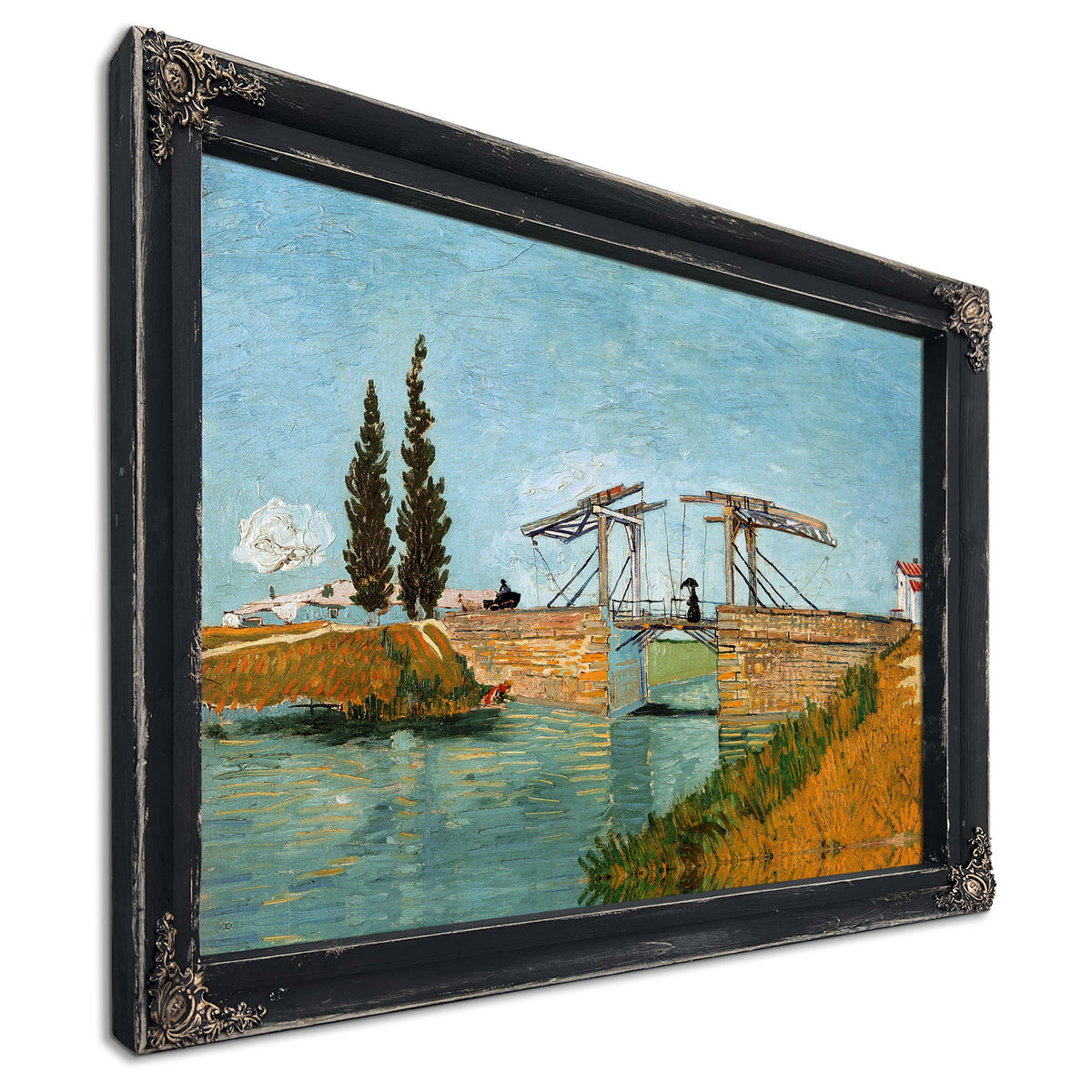 Langlois Bridge Arles 1888 By Vincent van Gogh
