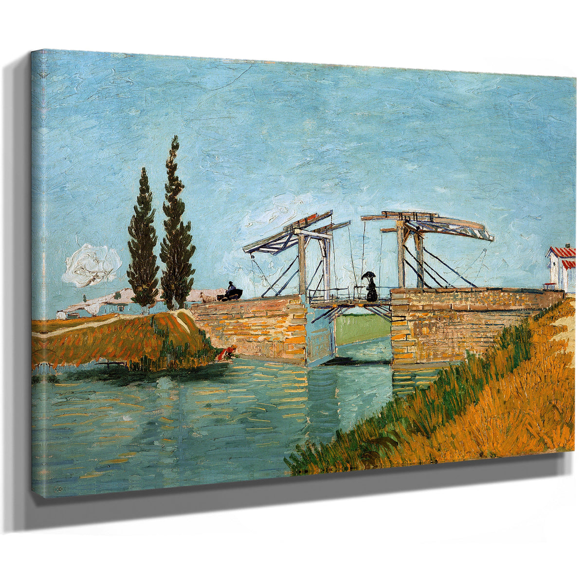 Langlois Bridge Arles 1888 By Vincent van Gogh
