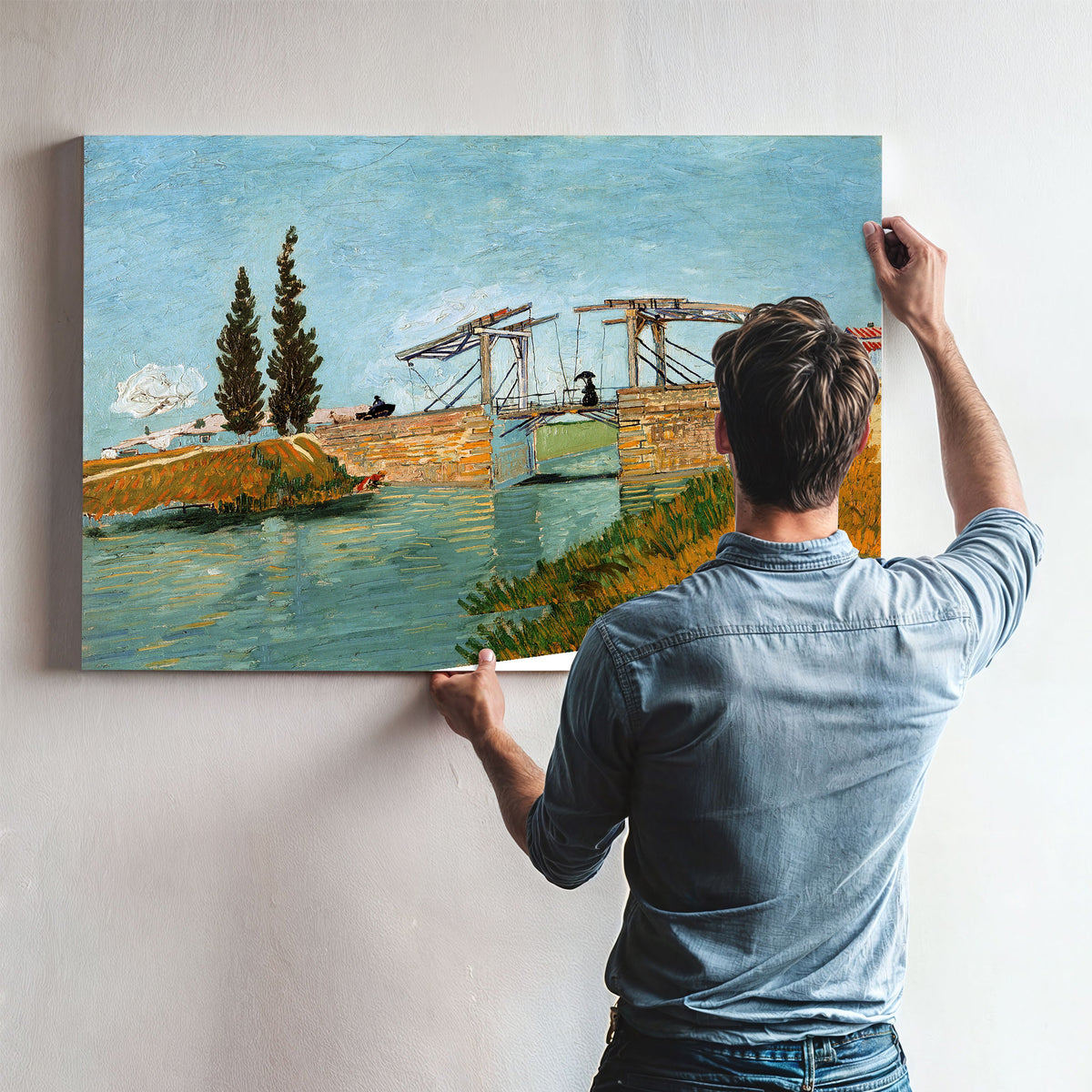 Langlois Bridge Arles 1888 By Vincent van Gogh