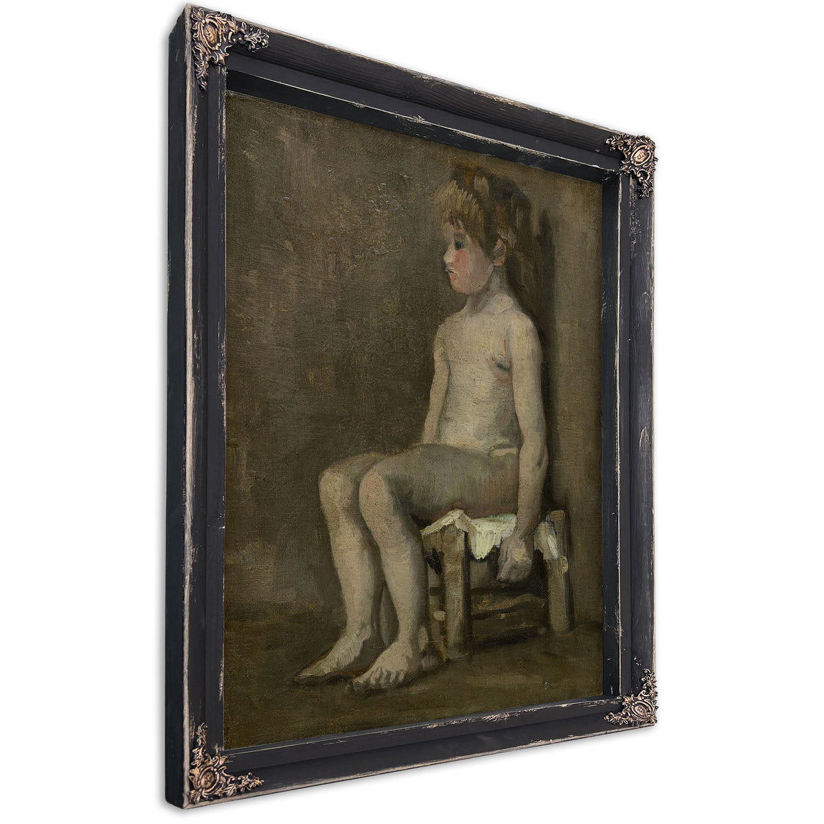 Nude Girl Seated By Vincent van Gogh