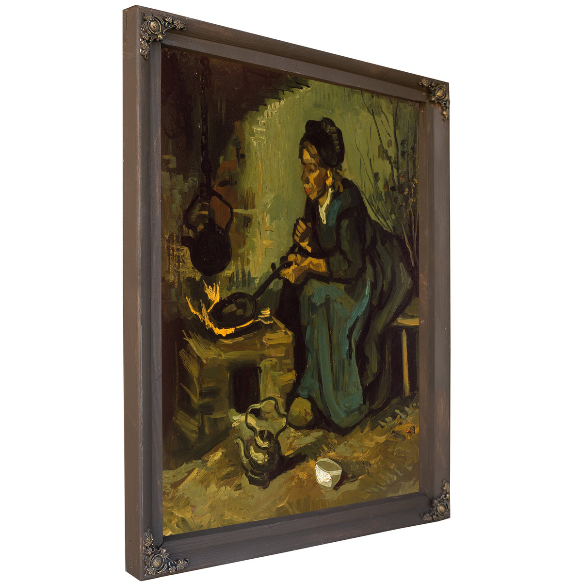 Peasant Woman Cooking a Fireplace 1885 By Vincent van Gogh