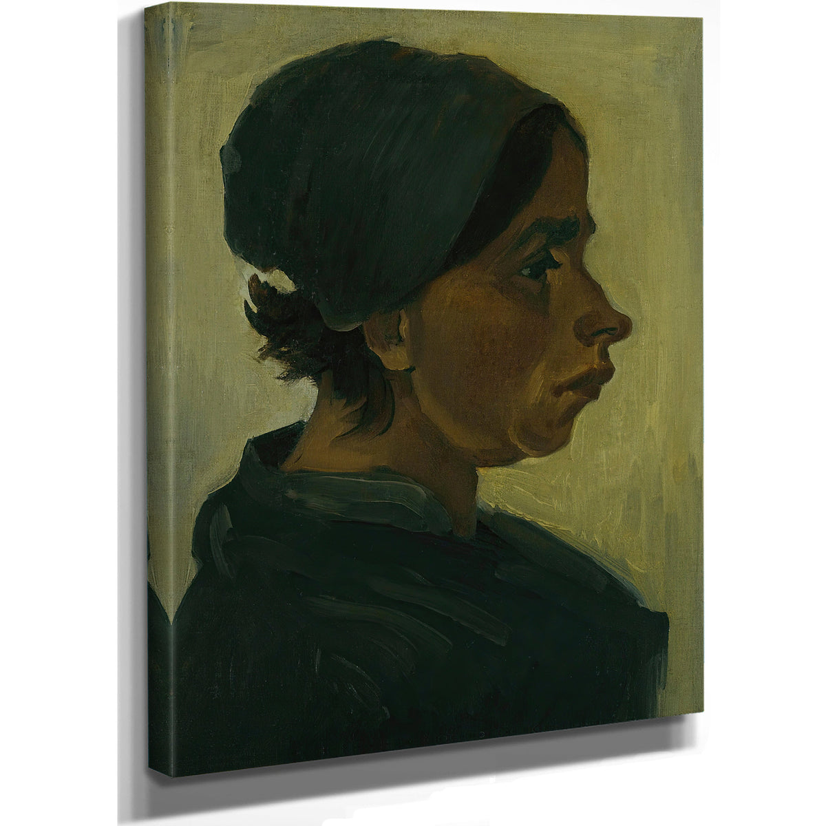 Peasant Woman Head 1884 By Vincent van Gogh