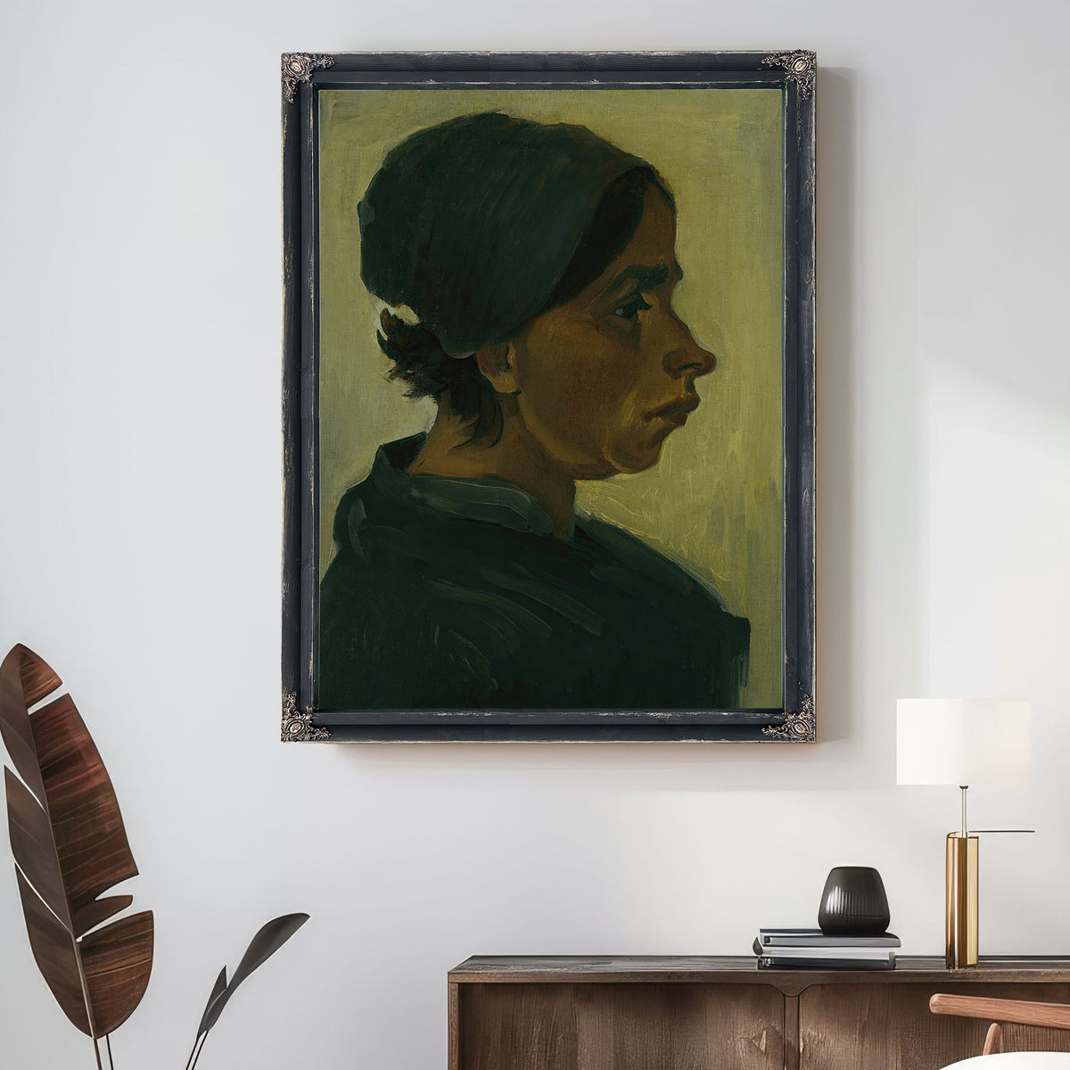 Peasant Woman Head 1884 By Vincent van Gogh