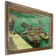 Quay Men Unloading Sand Barges 1888 By Vincent van Gogh