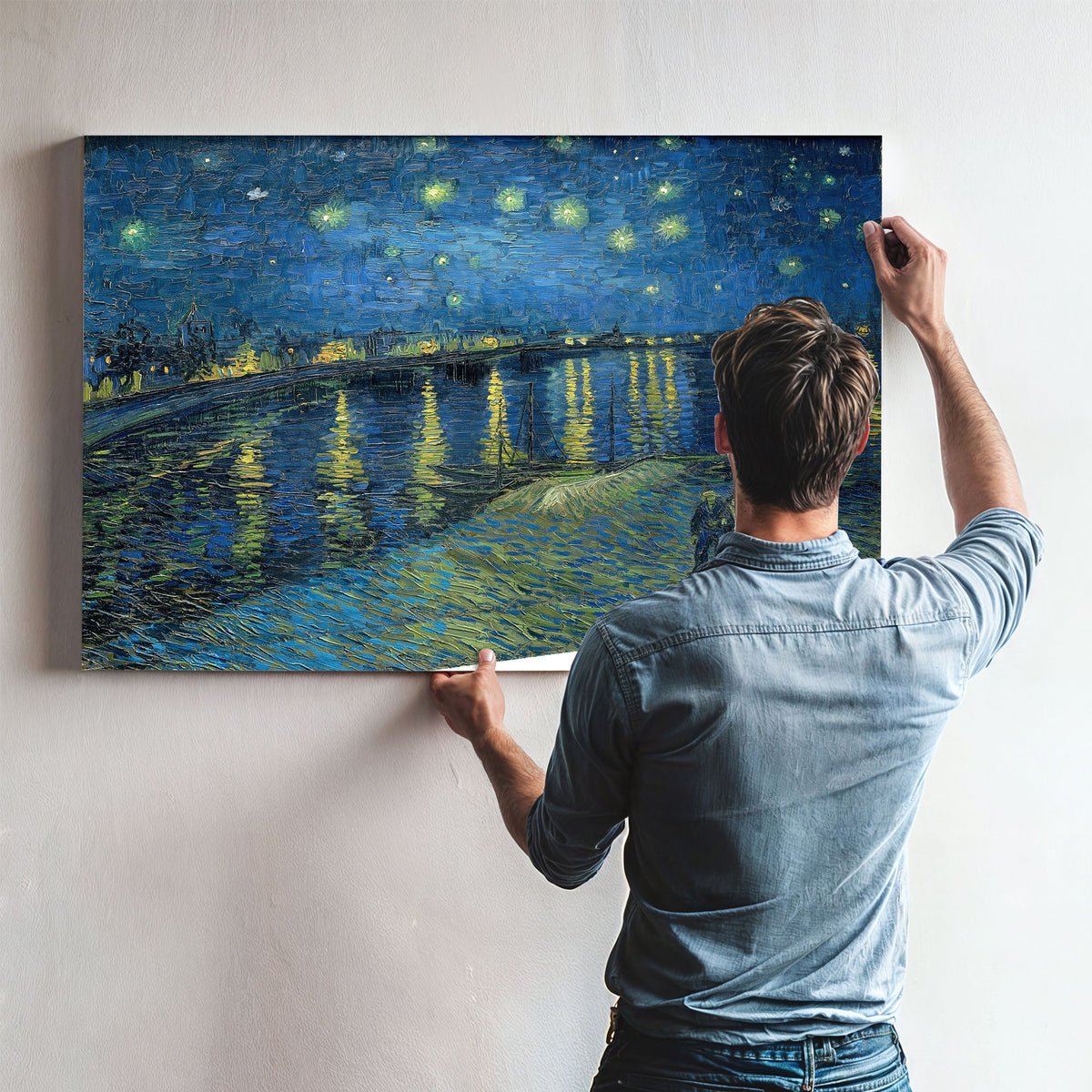 Starry Night Over Rhone 1888 By Vincent van Gogh