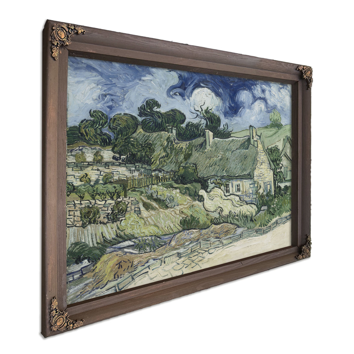 Thatched Cottages Cordeville 1890 By Vincent van Gogh