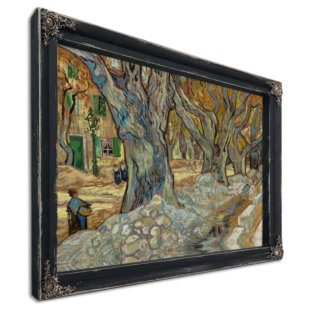 The Large Plane Trees Road Menders By Vincent van Gogh