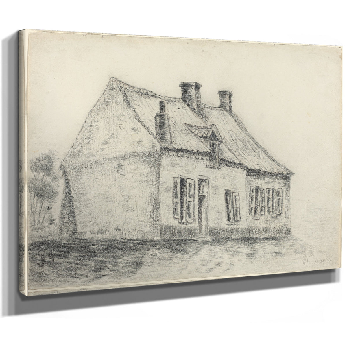 The Magrot House Cuesmes C 1879 1880 By Vincent van Gogh