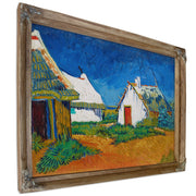 Three White Cottages Saintes Maries By Vincent van Gogh