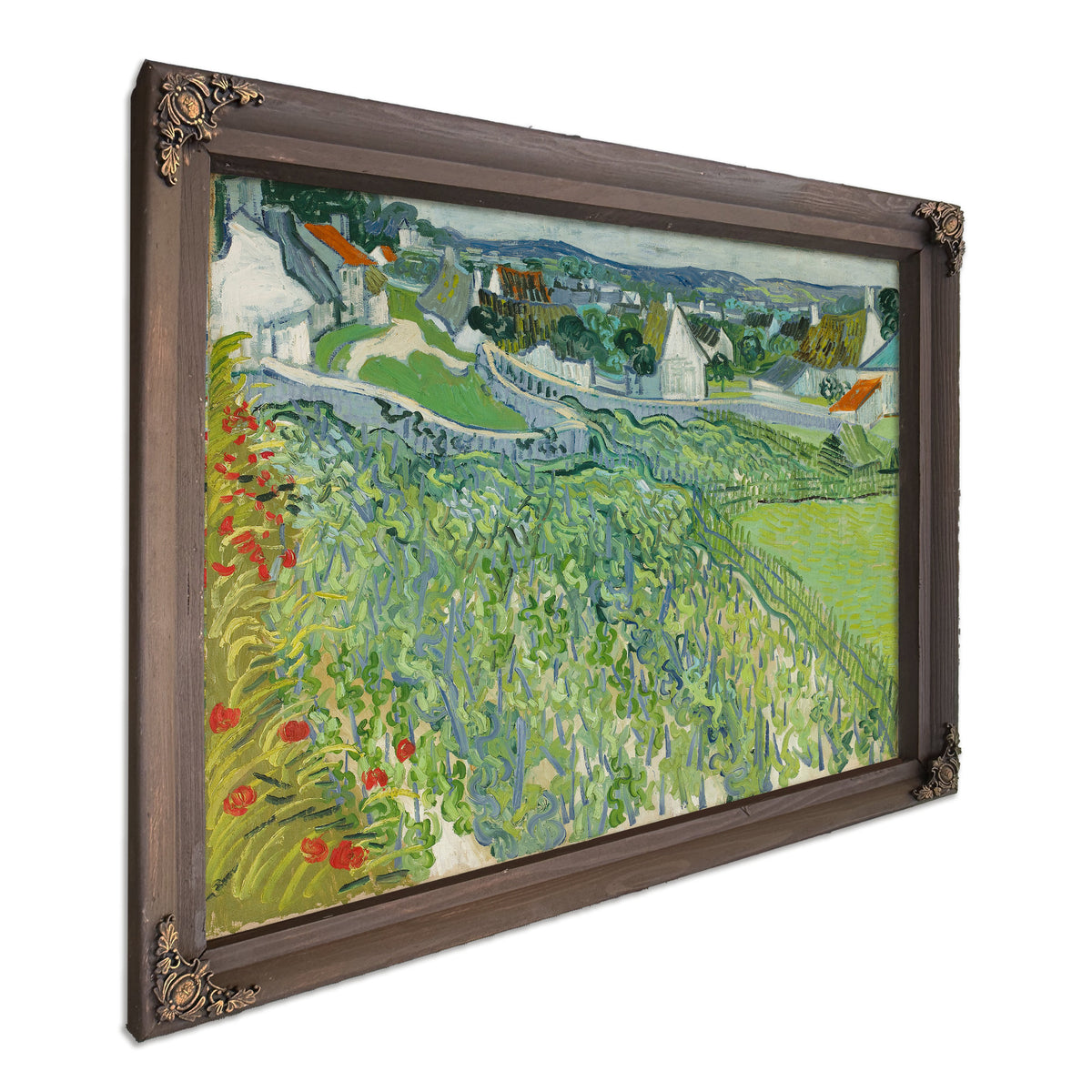 Vineyards Auvers 1890 By Vincent van Gogh