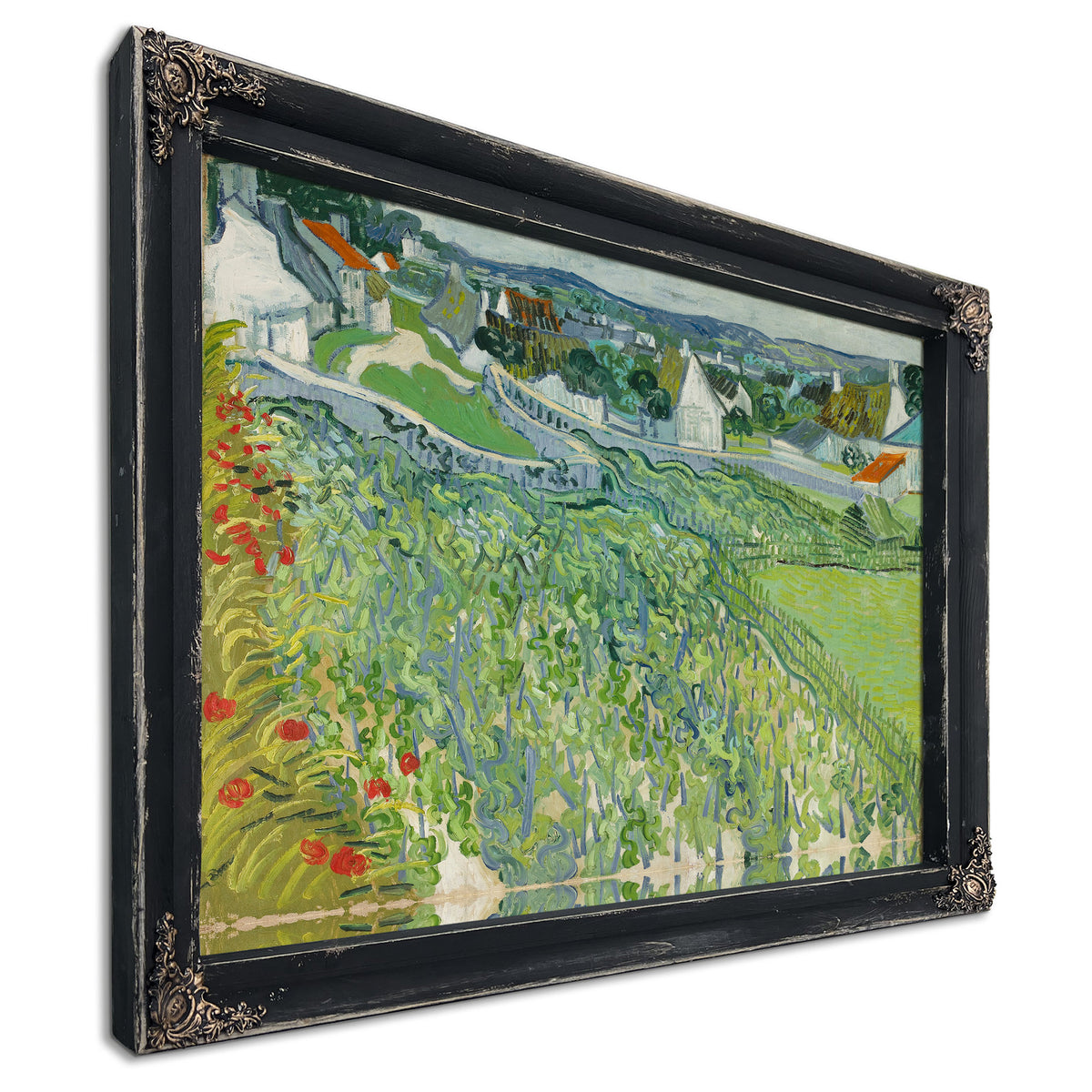 Vineyards Auvers 1890 By Vincent van Gogh