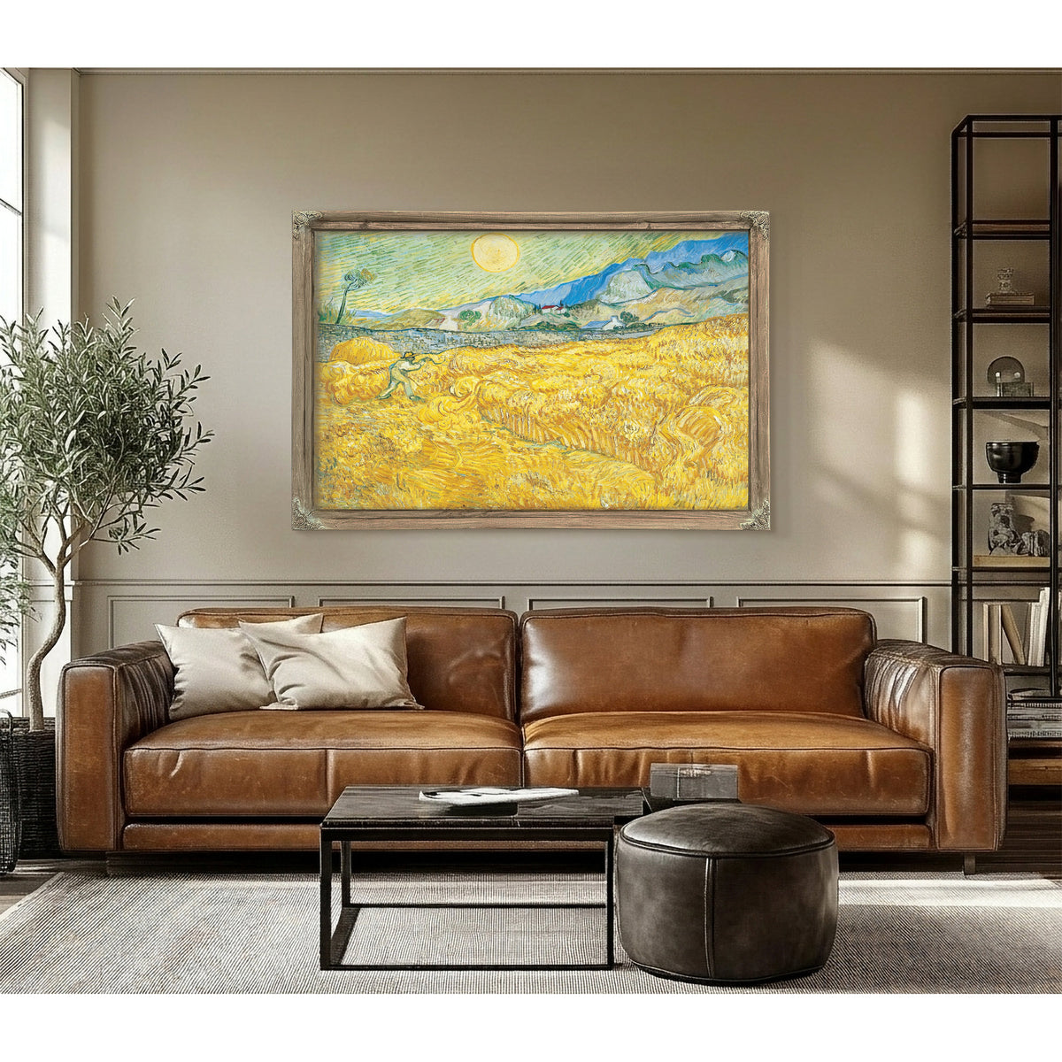 Wheat Field Behind Saint Paul Hospital By Vincent van Gogh