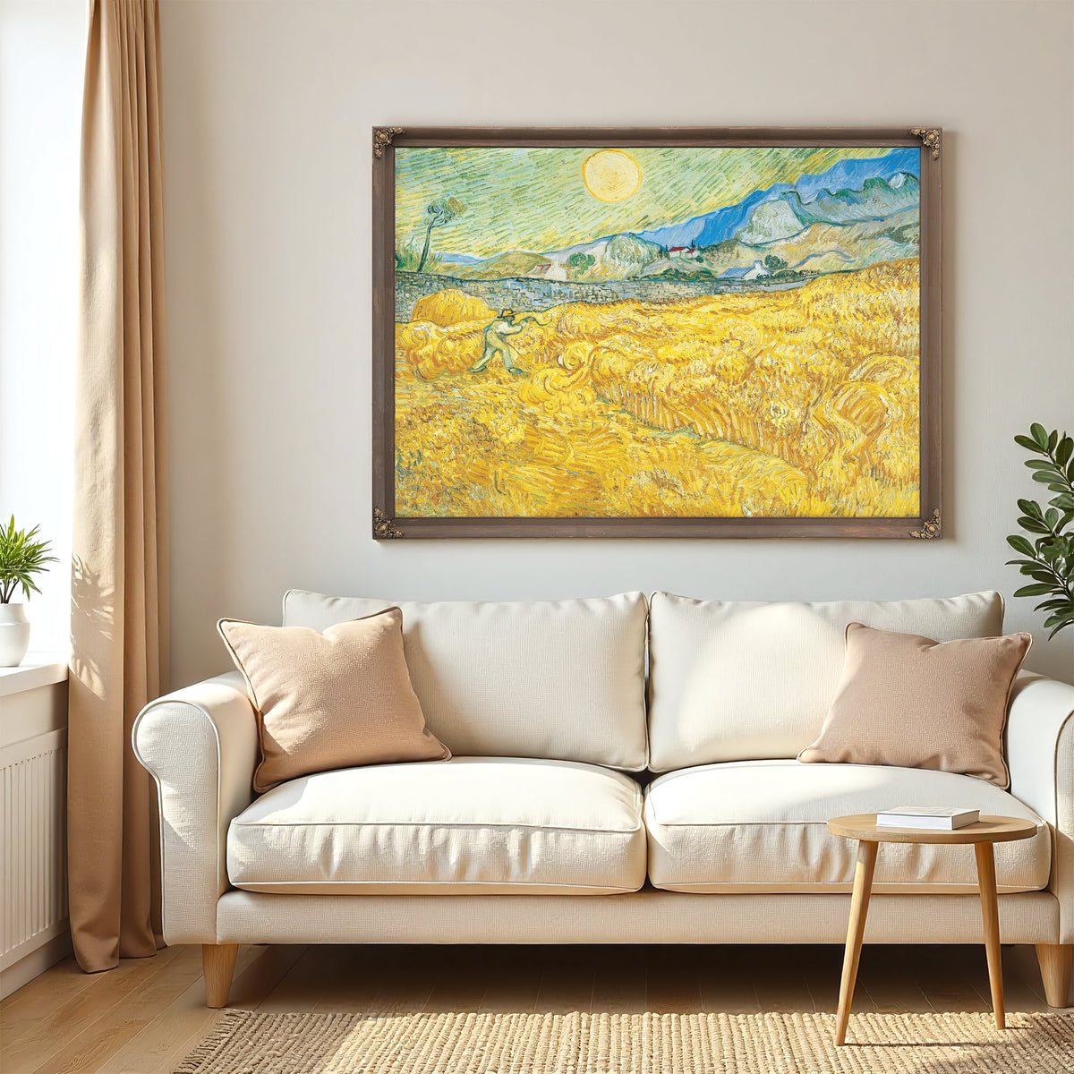 Wheat Field Behind Saint Paul Hospital By Vincent van Gogh