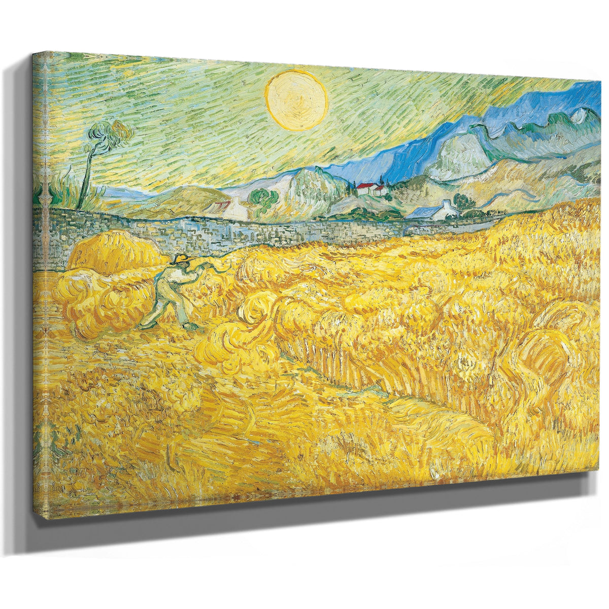 Wheat Field Behind Saint Paul Hospital By Vincent van Gogh
