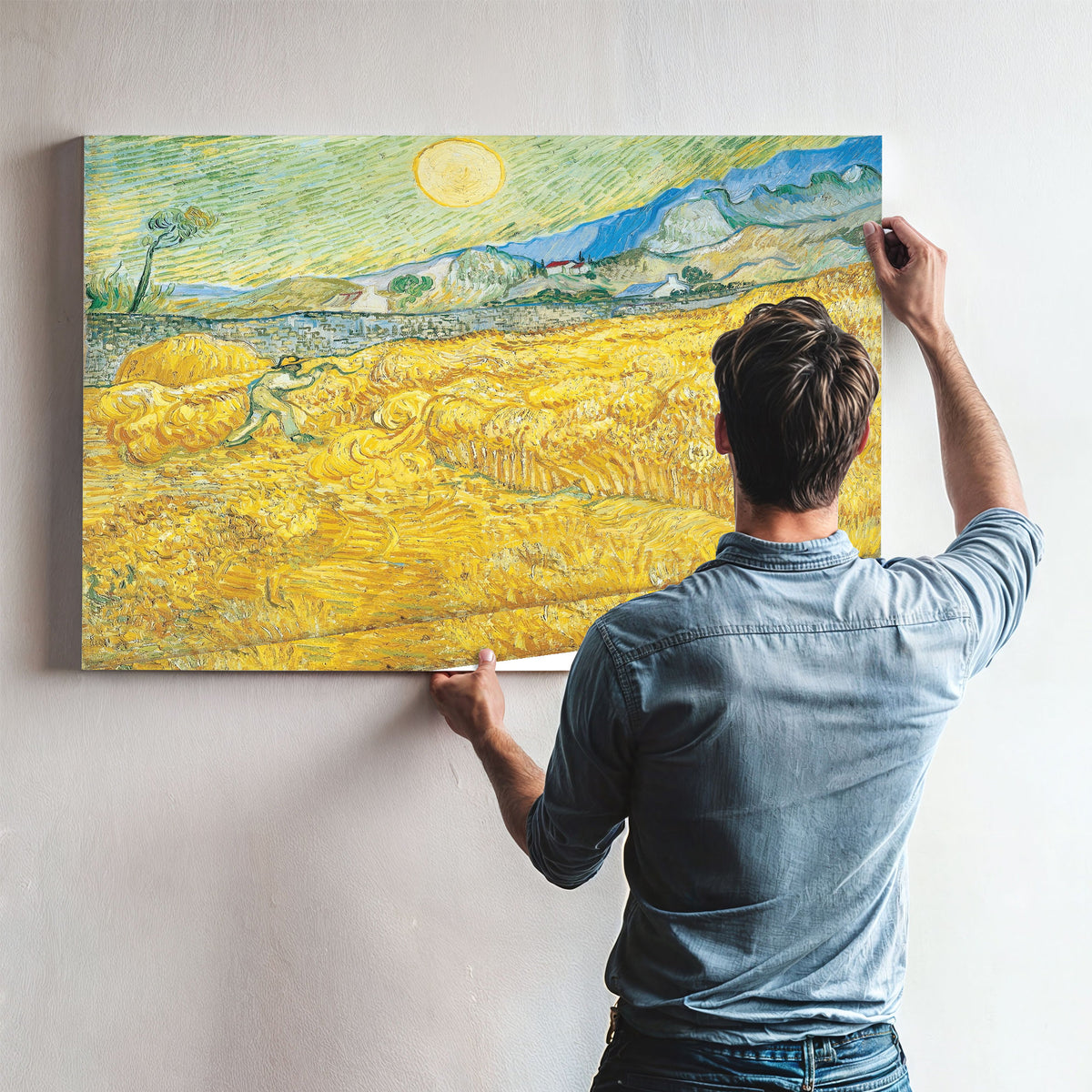 Wheat Field Behind Saint Paul Hospital By Vincent van Gogh