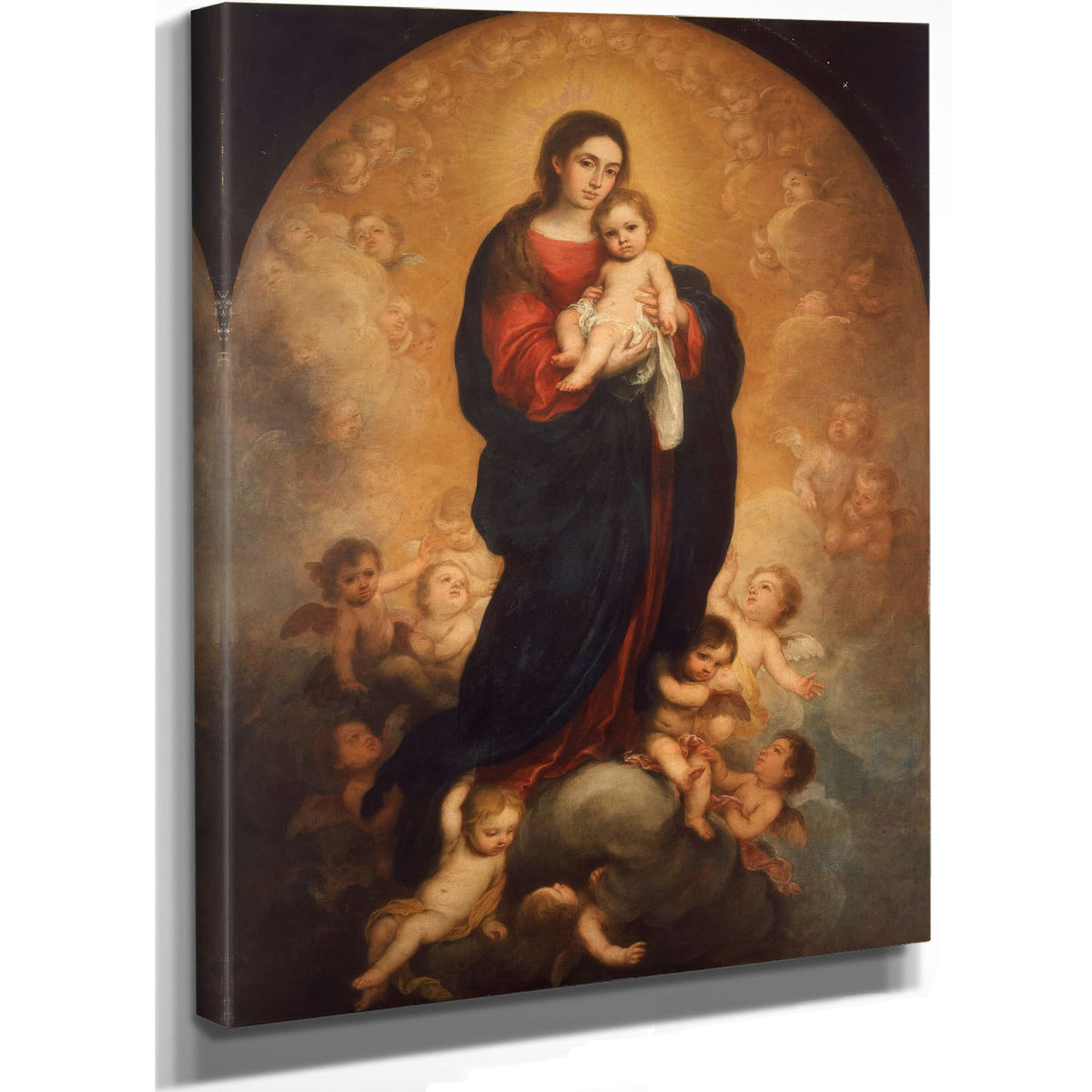 Virgin And Child In Glory by Bartolome Esteban Murillo