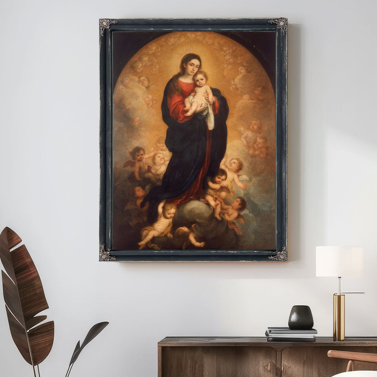 Virgin And Child In Glory by Bartolome Esteban Murillo