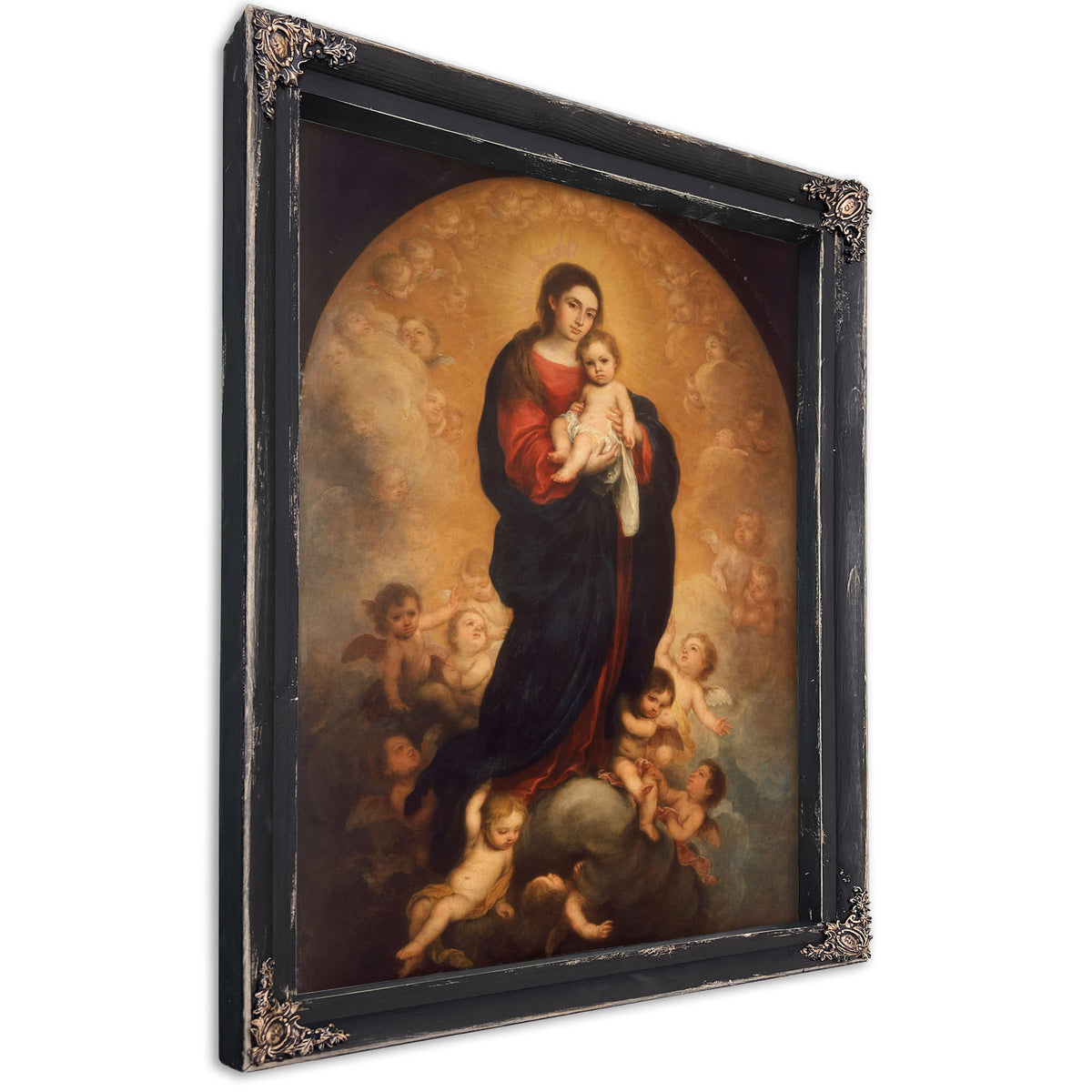 Virgin And Child In Glory by Bartolome Esteban Murillo