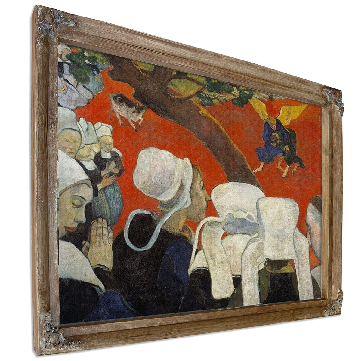 Vision Of The Sermon (Jacob Wrestling With The Angel) By Paul Gauguin