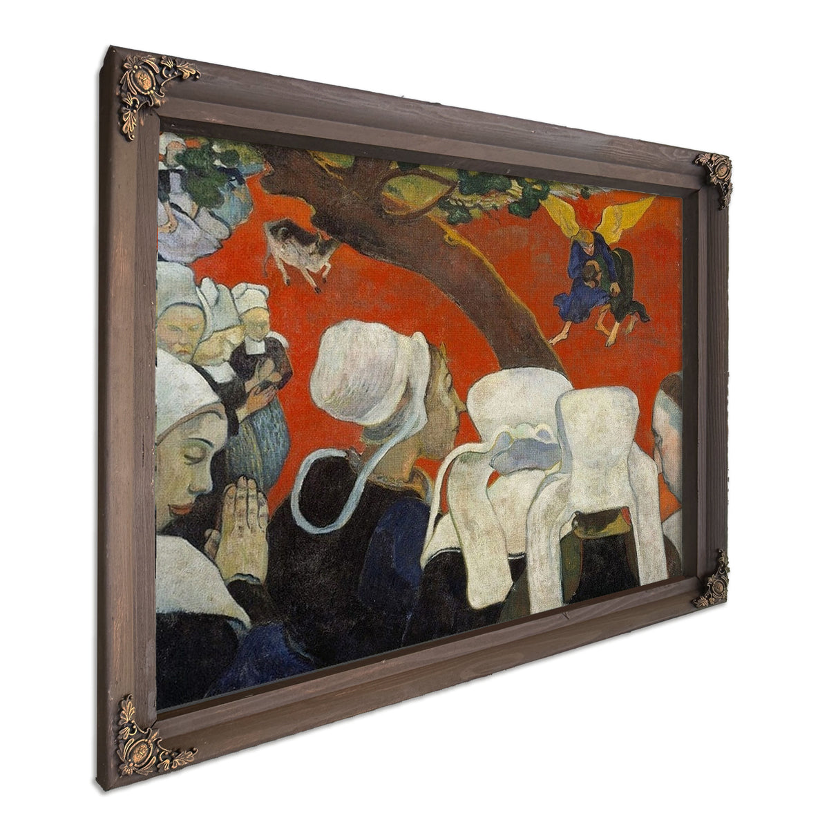 Vision Of The Sermon (Jacob Wrestling With The Angel) By Paul Gauguin