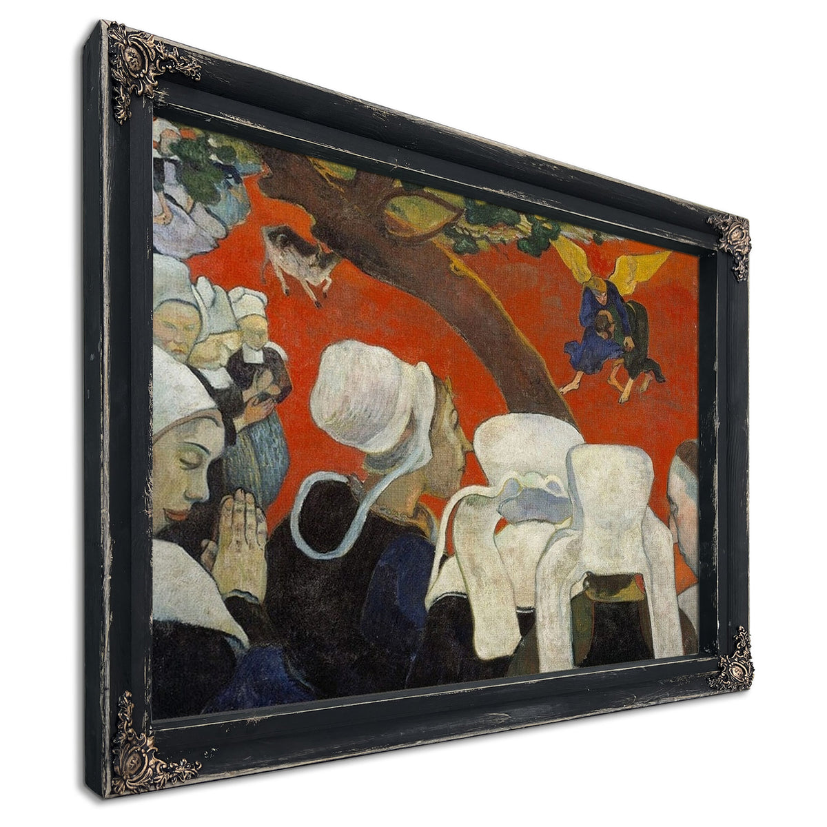 Vision Of The Sermon (Jacob Wrestling With The Angel) By Paul Gauguin