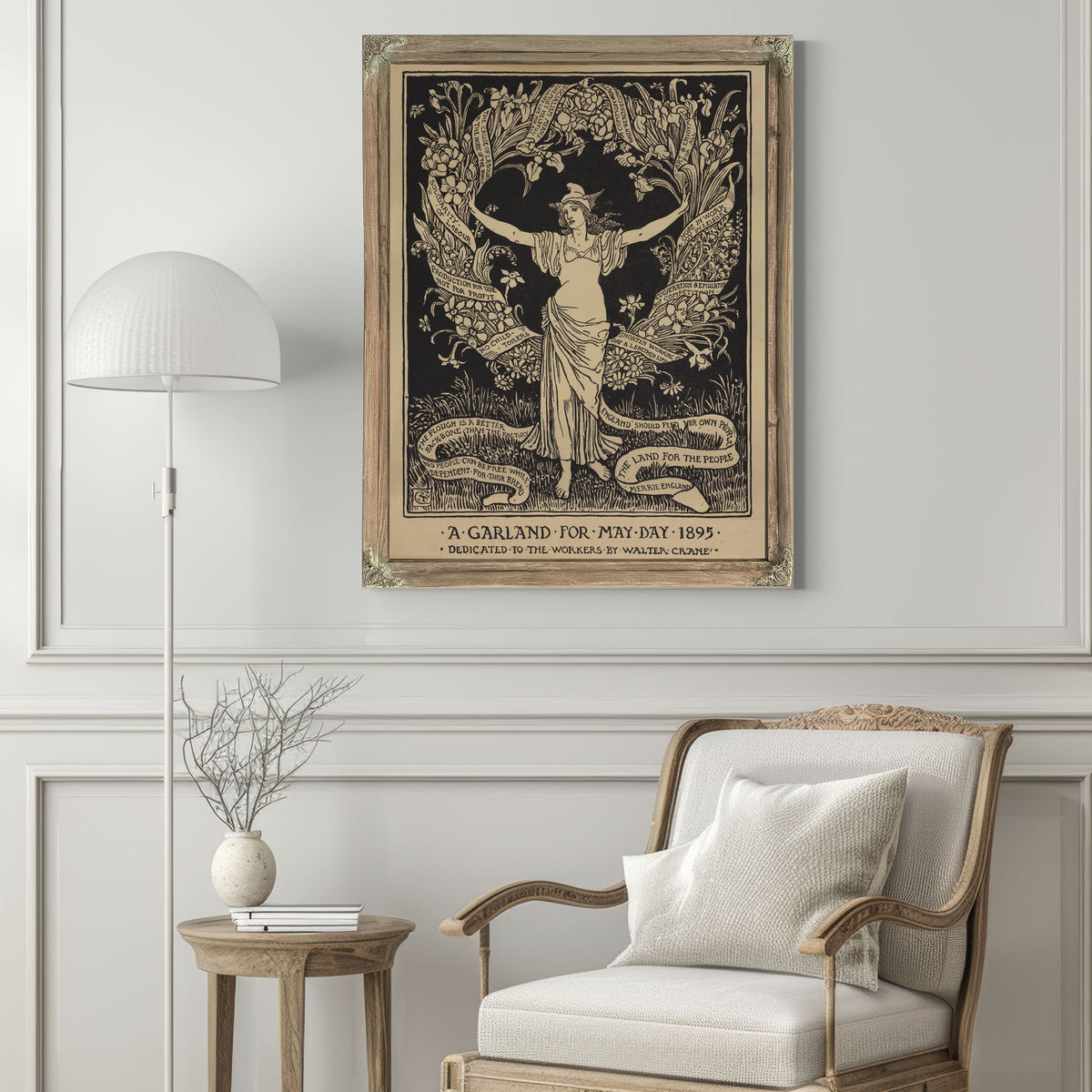 A Garland May Day 1895 By Walter Crane