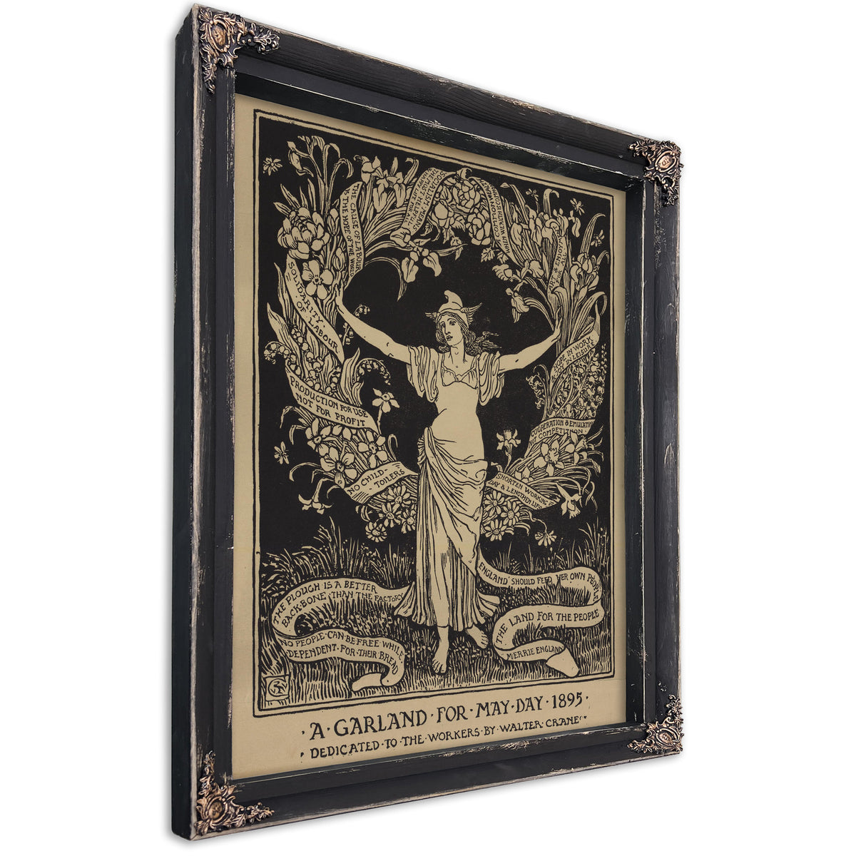 A Garland May Day 1895 By Walter Crane