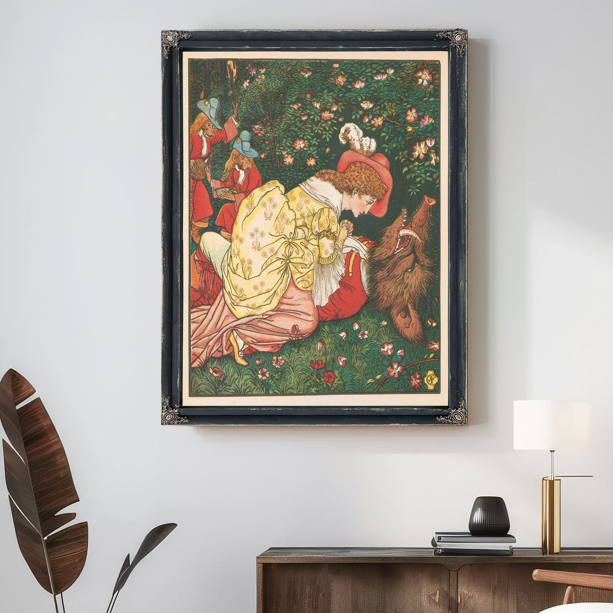 Beauty the Beast Plate 05 1896 By Walter Crane