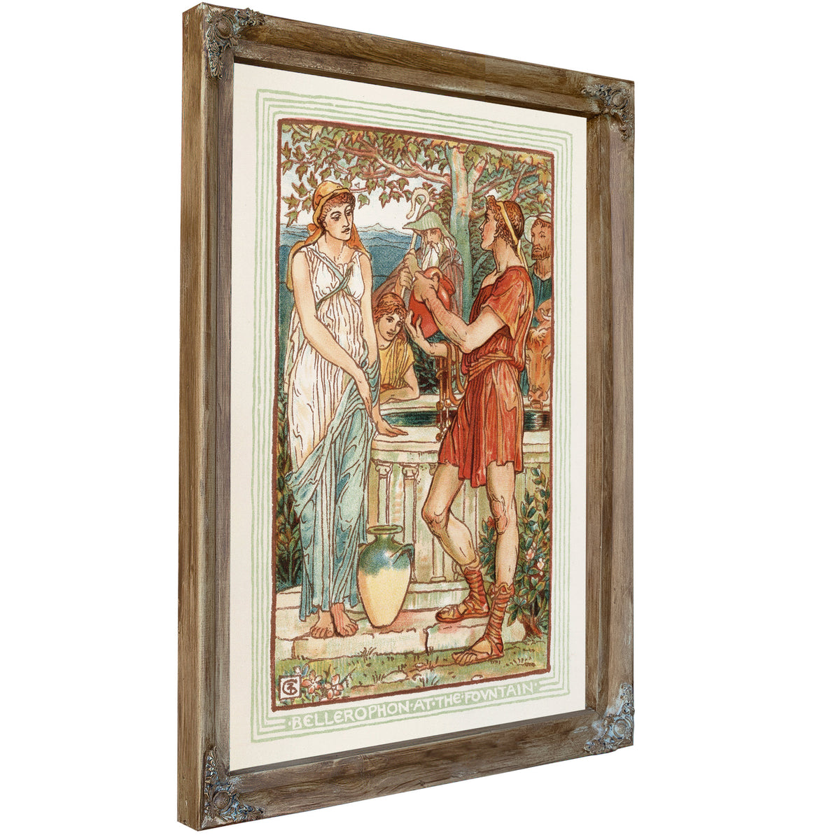 Bellerophon the Fountain 1893 By Walter Crane