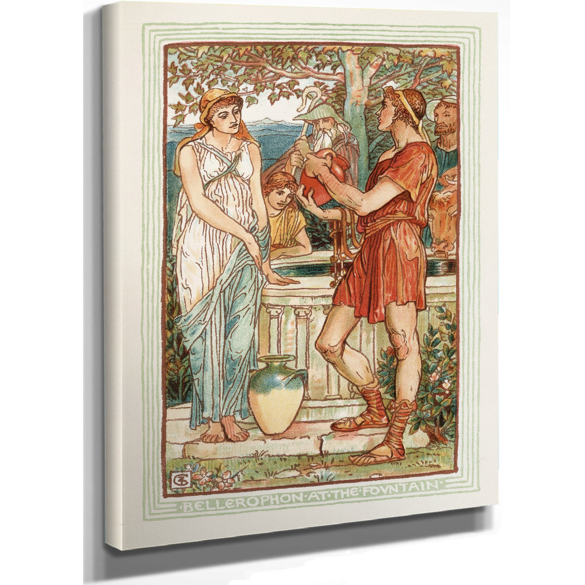 Bellerophon the Fountain 1893 By Walter Crane
