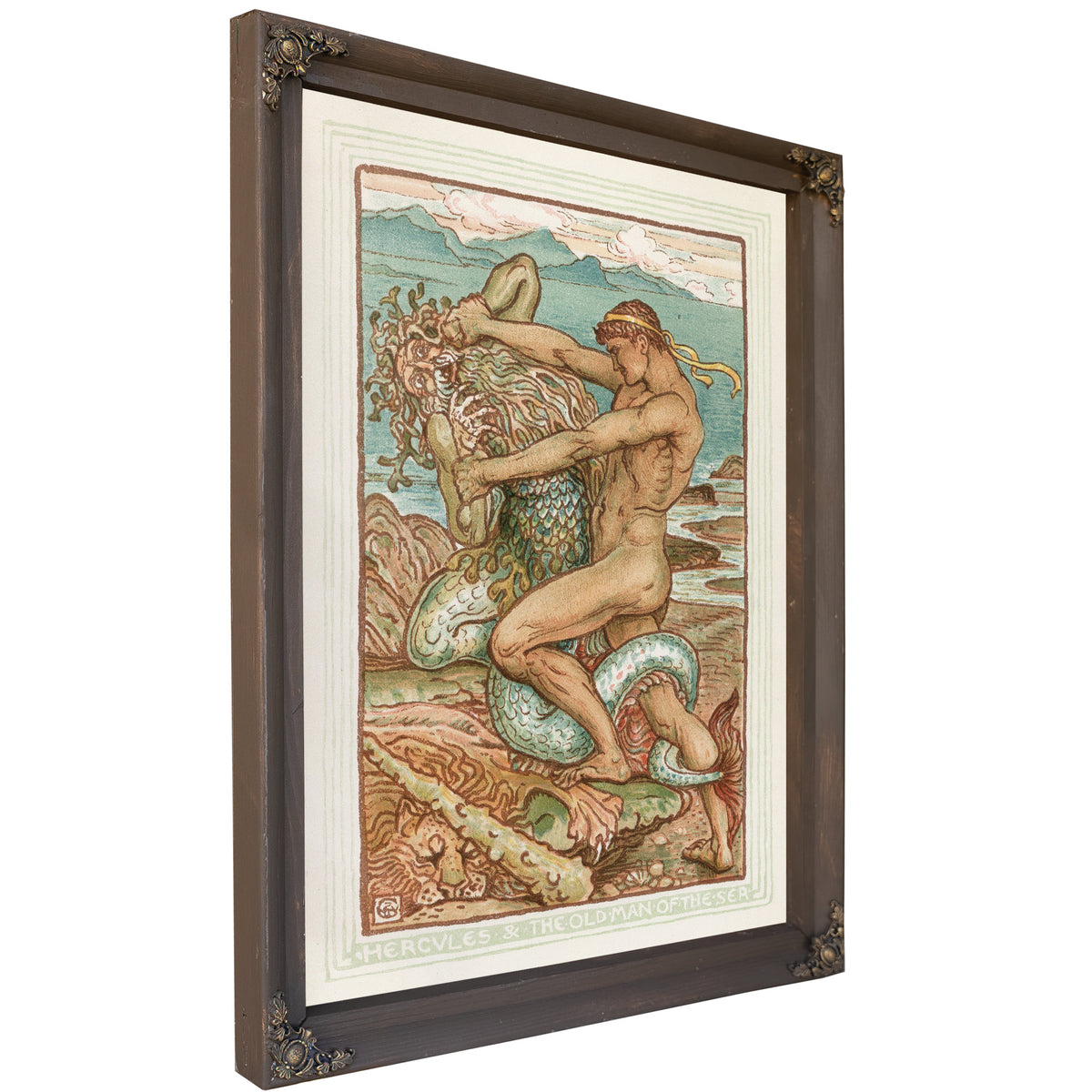 Hercules the Old Man the Sea 1893 By Walter Crane
