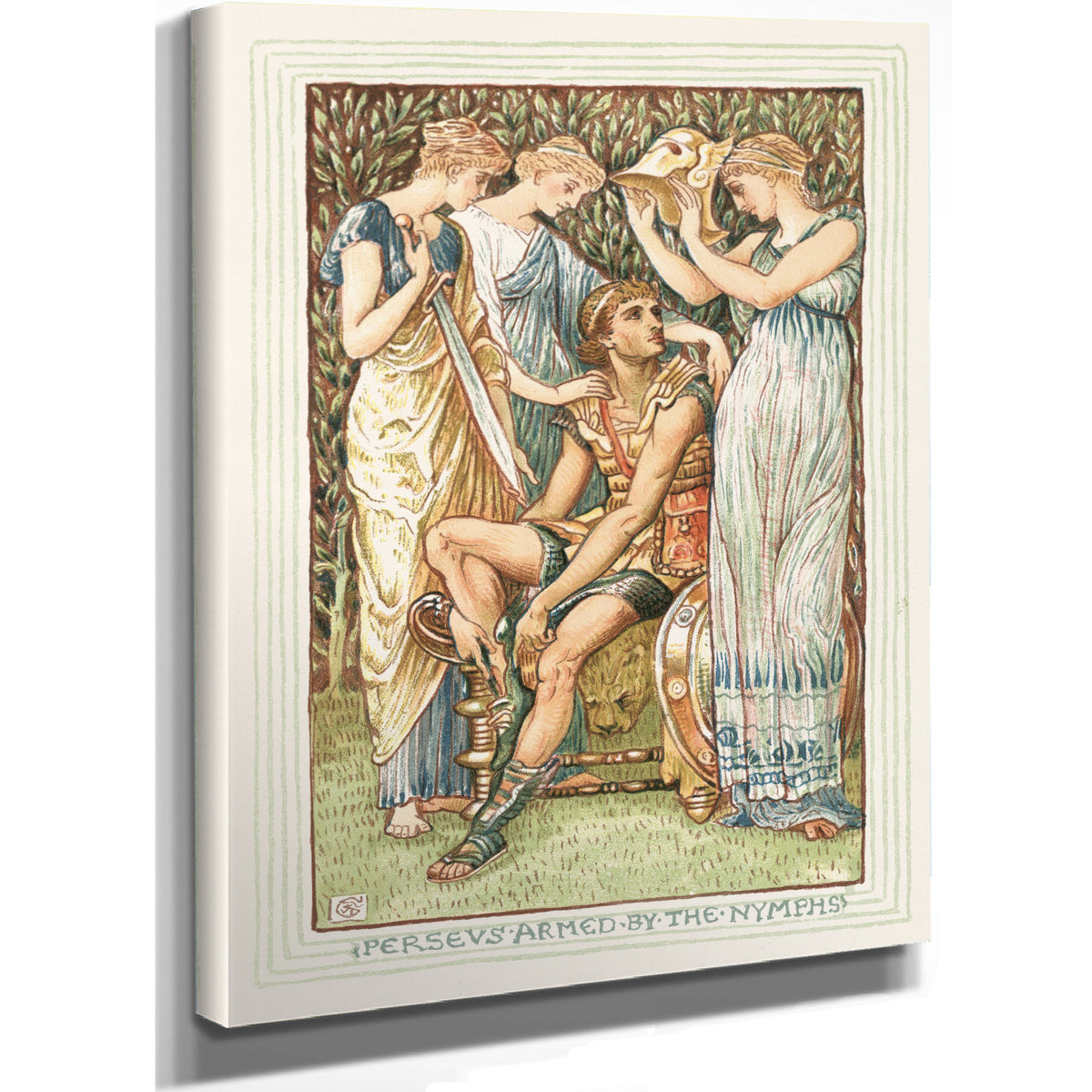Perseus Armed the Nymphs 1893 By Walter Crane