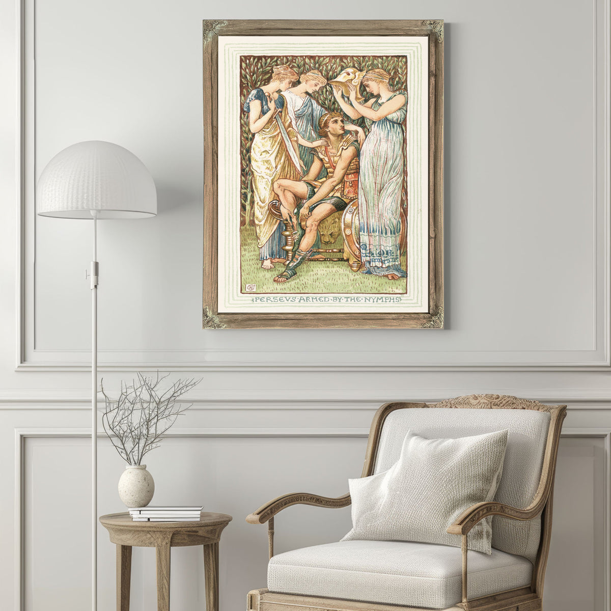 Perseus Armed the Nymphs 1893 By Walter Crane