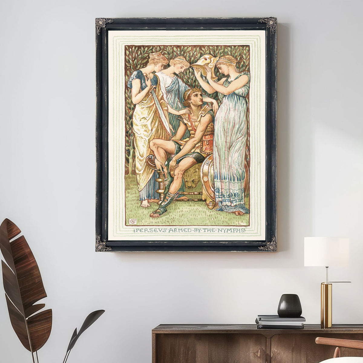 Perseus Armed the Nymphs 1893 By Walter Crane
